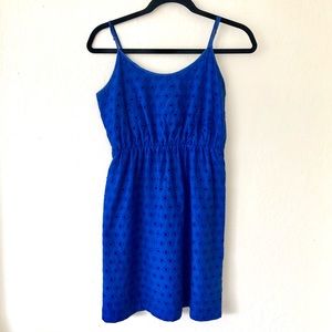 Madewell Blue Eyelet Dress